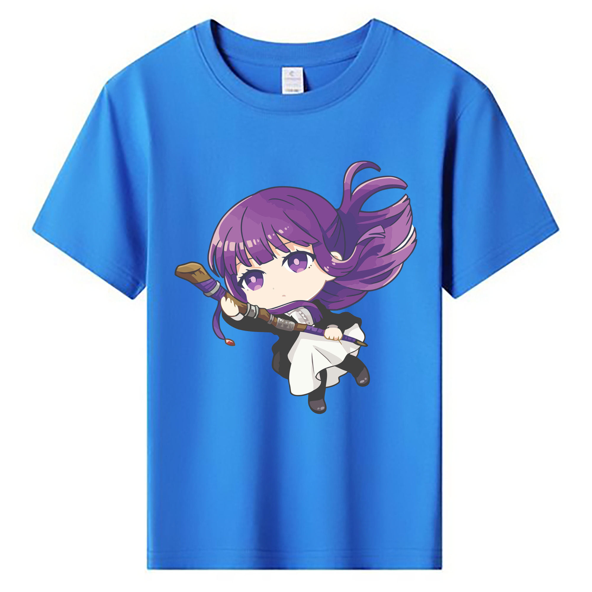 （画像用） 葬送のフリーレン Frieren 綿100％キッズTシャツ（フロントプリント）
